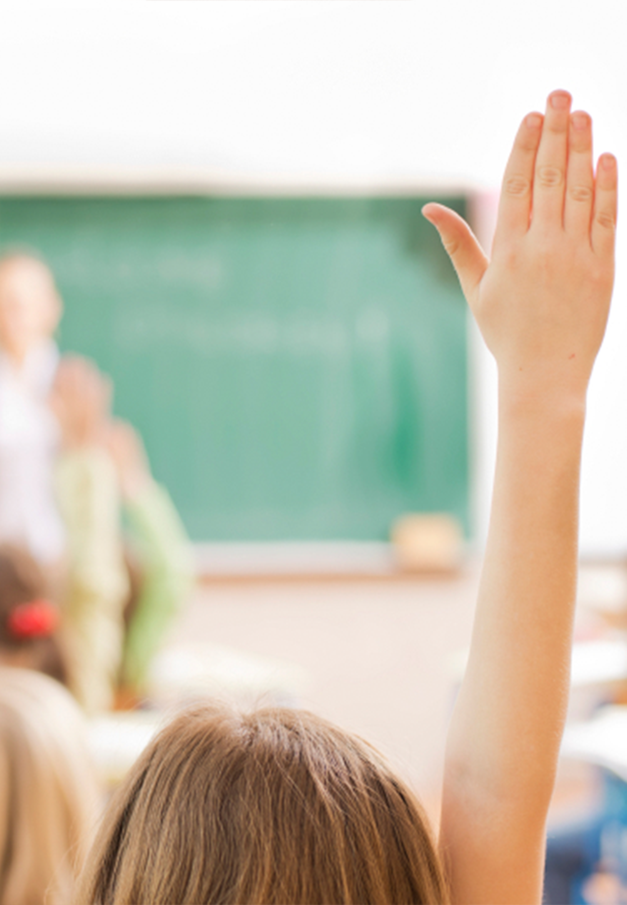 GIRL RAISING HAND